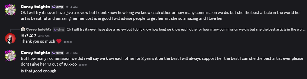 Client review screenshot 4