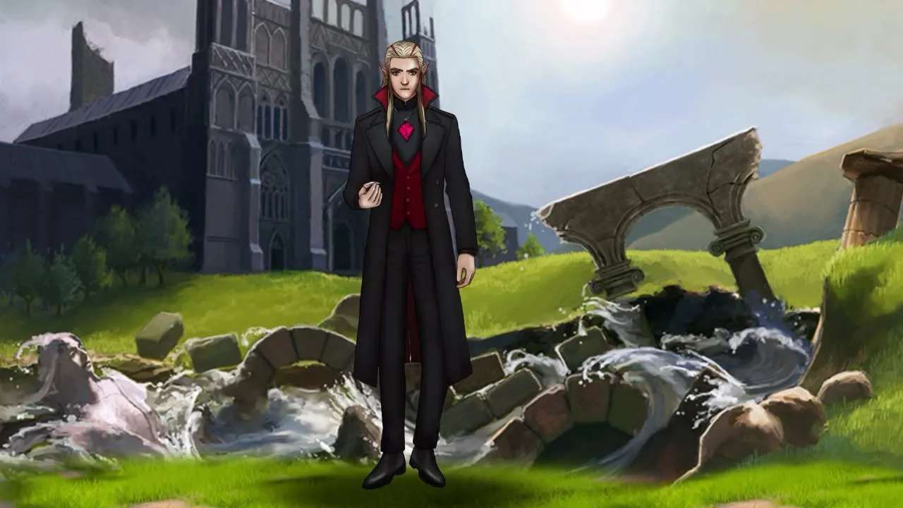 Elven Noble at the Ruins